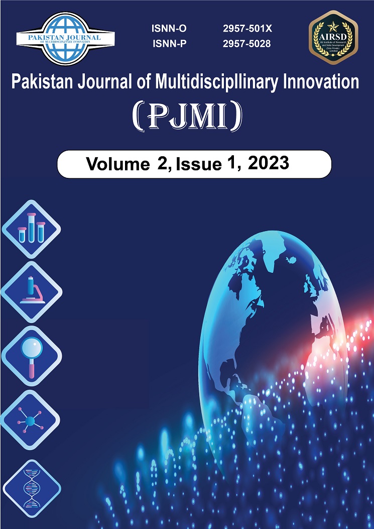 PJMI Volume 2 issue 1 Title Page